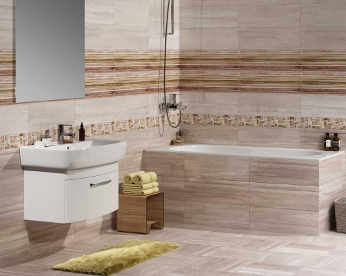 Плитка керамическая Cersanit Alba AI1J011 бордюр 8х60